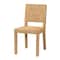 Bali & Pari Anfield Modern Bohemian Natural Seagrass and Mahogany Wood Dining Chair 243-13485-ZORO - alternate 1